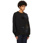 Dolce and Gabbana Black Splatter Logo Crewneck