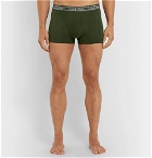 Calvin Klein Underwear - Stretch-Cotton Boxer Briefs - Dark green