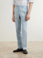 Paul Smith - Slim-Fit Tapered Linen Suit Trousers - Blue