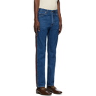 Gucci Blue Marble Wash Regular Fit Jeans
