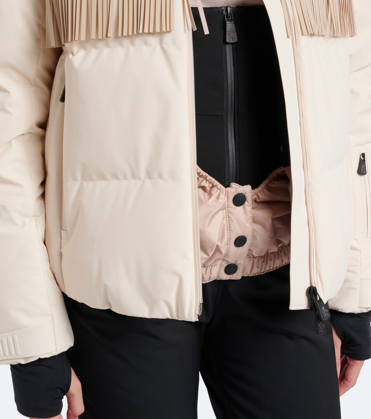 Moncler Grenoble Bessin fringed ski jacket