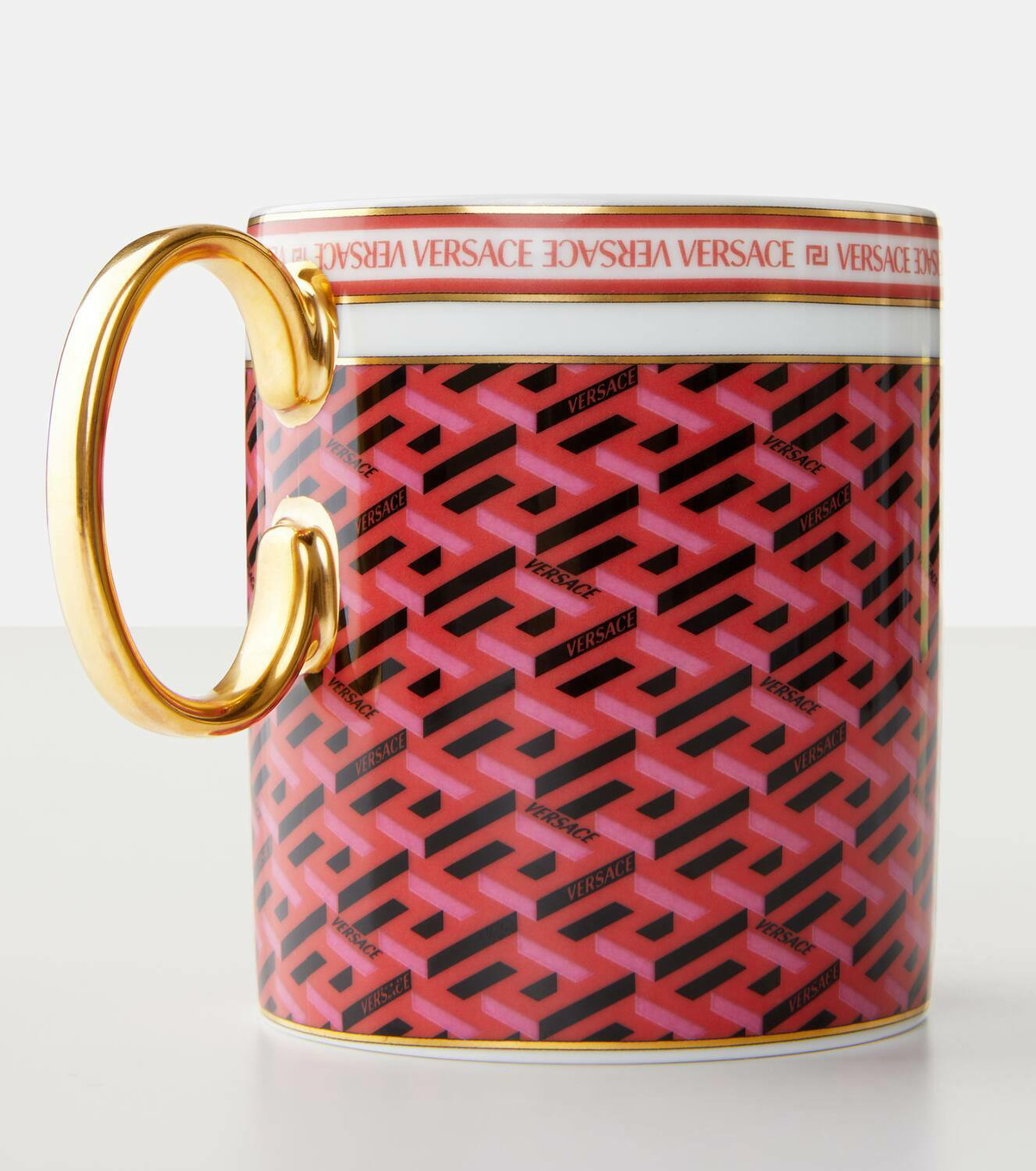 Versace Home La Greca Signature porcelain mug