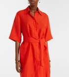 Eres Séducteur linen shirt dress