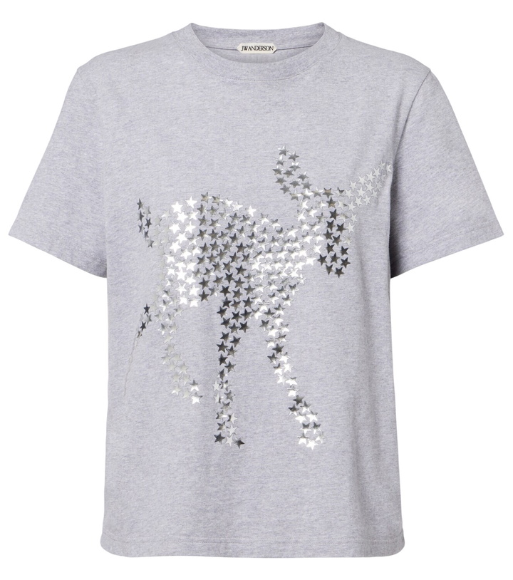 Photo: JW Anderson Embellished cotton jersey T-shirt