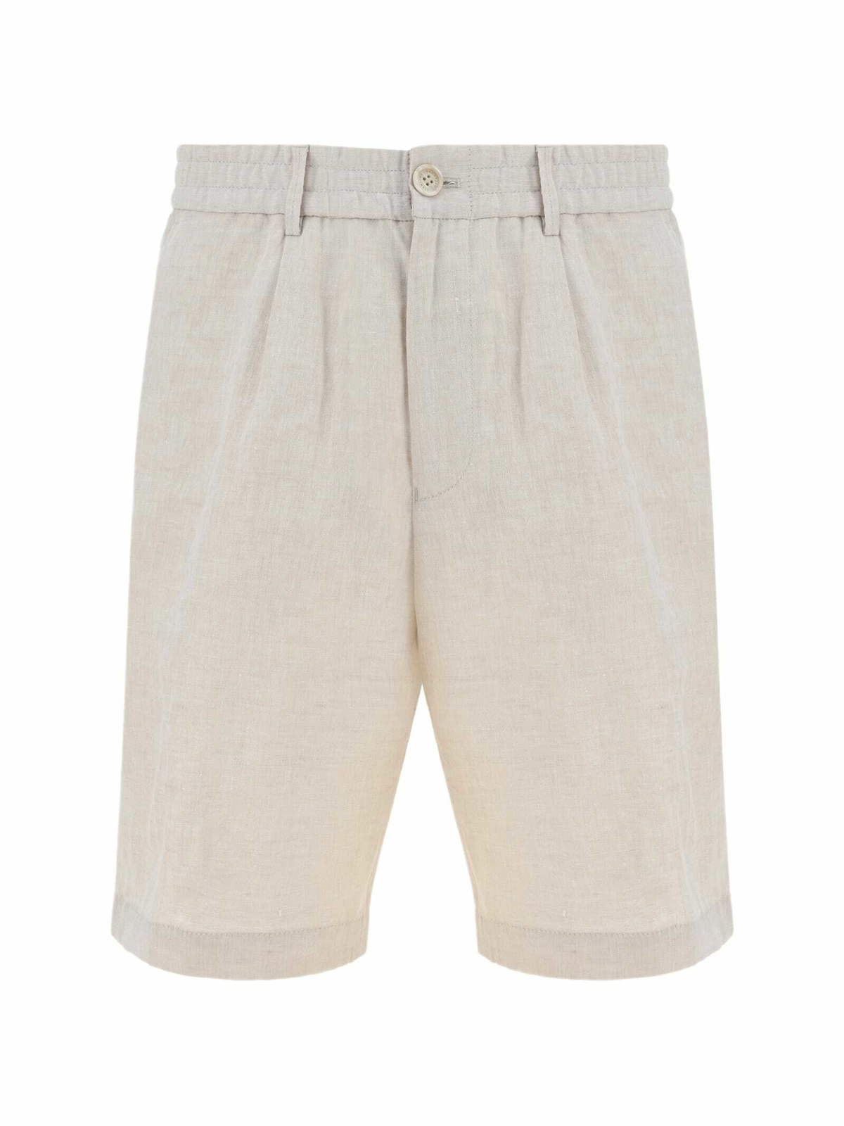 ショートパンツ BRUNELLO CUCINELLI Turn-up Bermuda shorts Beige Bermuda shorts with cargo pockets for Man in Cool Beige