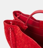 Bottega Veneta Andiamo Intrecciato Large suede tote bag