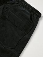 RHUDE - Yachting Wide-Leg Cupro and Cotton-Blend Drawstring Shorts - Black