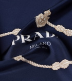 Prada Printed silk twill scarf