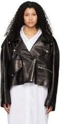 KIMHĒKIM Black Zip Leather Jacket