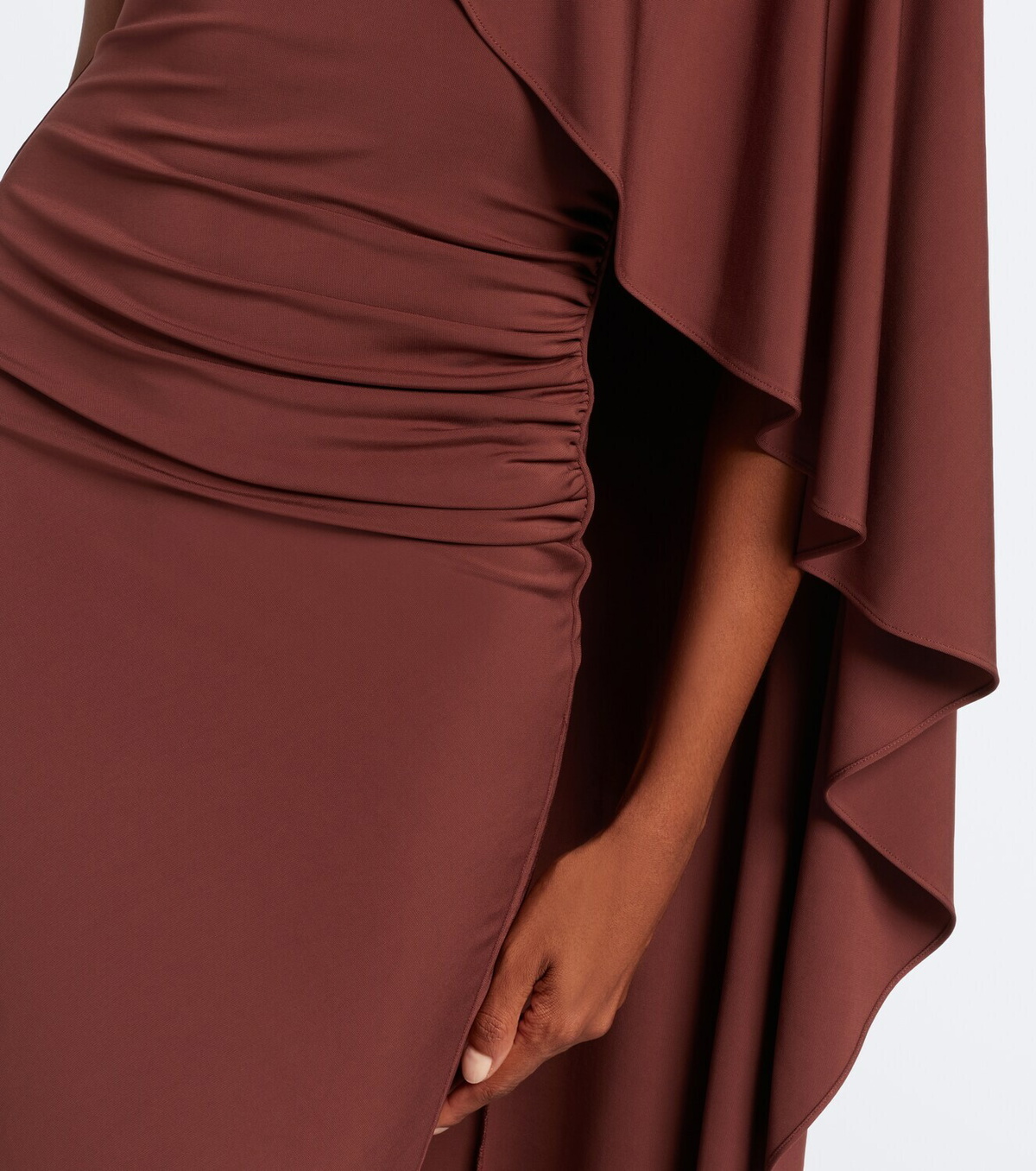Roland Mouret Crystal-embellished jersey maxi dress