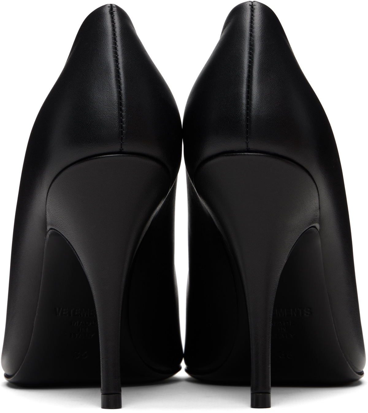VETEMENTS Black Sharp Heels