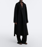 The Row Ciara wool and cashmere-blend wrap coat