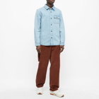 A.P.C. Men's Valerian Denim Overshirt in Bleached Out