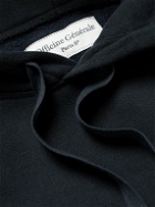 Officine Générale - Octave Fleece-Back Cotton-Blend Jersey Hoodie - Black