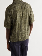 OFFICINE GÉNÉRALE - Eren Camp-Collar Printed Voile Shirt - Green