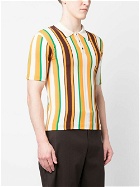 WALES BONNER - Optimist Striped Cotton Polo Shirt