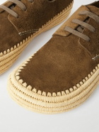 LOEWE - Rio Suede Espadrilles - Brown