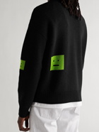 Acne Studios - Logo-Jacquard Wool Sweater - Black