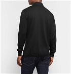 Ermenegildo Zegna - Knitted Cotton and Cashmere-Blend Polo Shirt - Dark gray