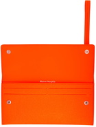 Maison Margiela Orange Large Leather Wallet