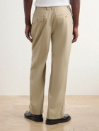 Aimé Leon Dore - Straight-Leg Pleated Cotton Trousers - Neutrals