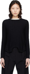 MM6 Maison Margiela Black Upside Down Sweater