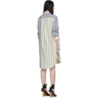 JW Anderson Multicolor Striped Gathered Sleeve Dress