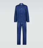 Derek Rose - Woburn striped silk pajama set