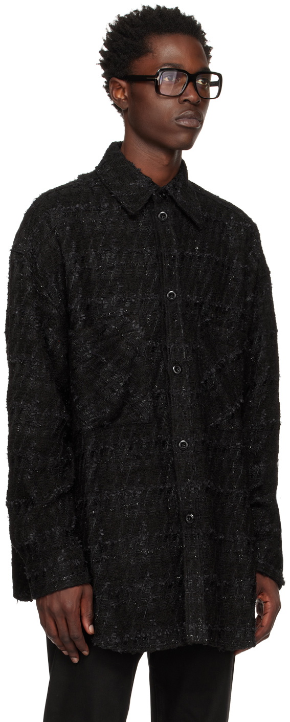 Faith Connexion Black Metallic Shirt