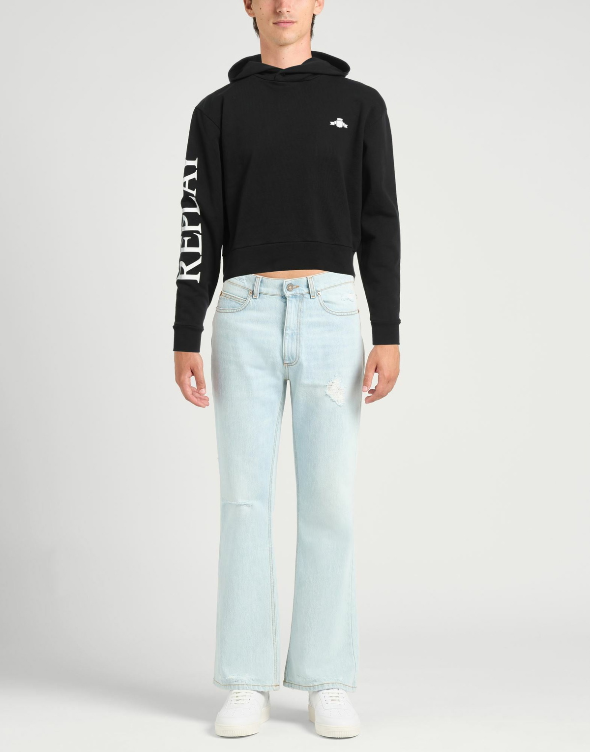 Replay Mens Sweatshirt in Black