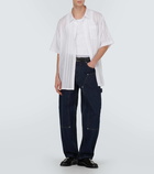 Givenchy Striped cotton voile bowling shirt