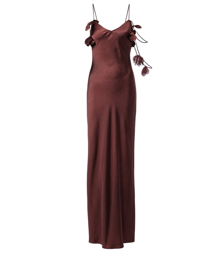 Self-Portrait Floral sequined mesh maxi dress Self-Portrait