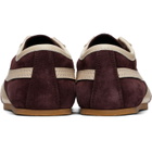 Dries Van Noten Burgundy Suede Sneakers