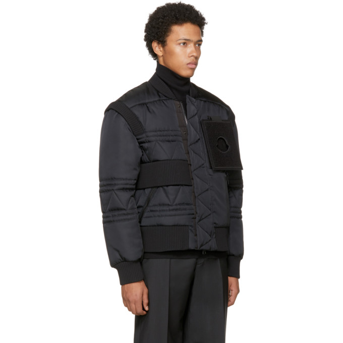 Moncler C Black Down Richie Bomber Jacket