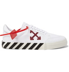 Off-White - Suede-Trimmed Canvas Sneakers - White