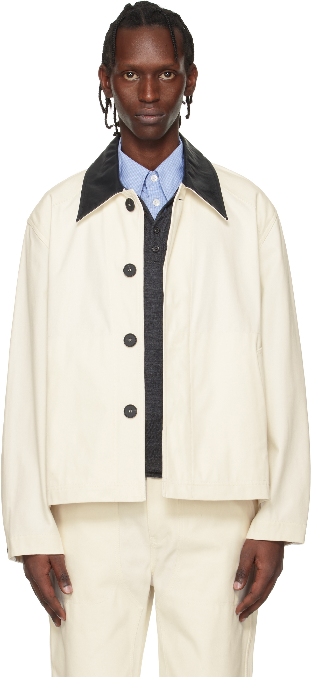 Studio Nicholson Men's Petar Denim Jacket in Indigo Wash Studio