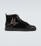 Christian Louboutin - Lou Oui Flat high-top sneakers