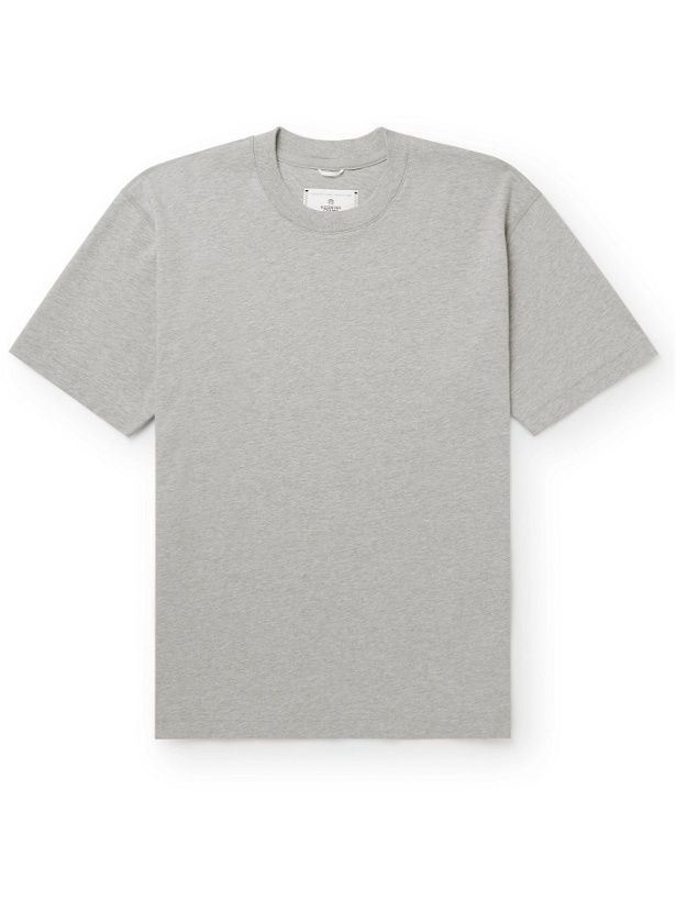 Photo: REIGNING CHAMP - Cotton-Jersey T-Shirt - Gray - XS