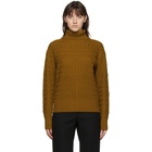 Victoria Beckham Brown Wool Turtleneck