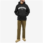 Wood Wood Men's Fred Arch Logo Popover Hoody in Black