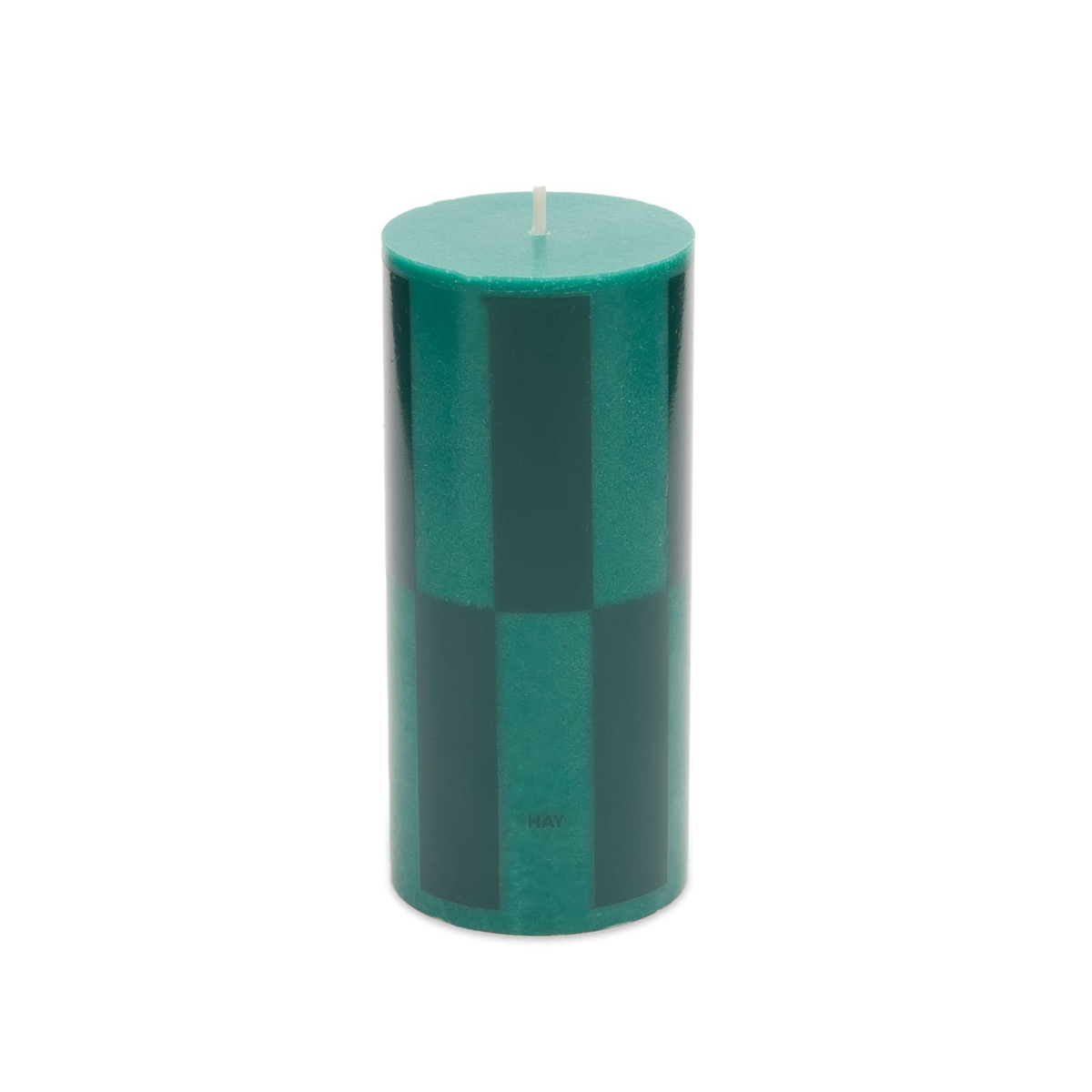 HAY Column Candle - Small in Green/Dark Green Large Check 