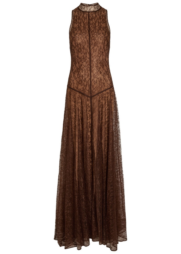 Photo: DE LA Vali Foehn Lace Maxi Dress Brown