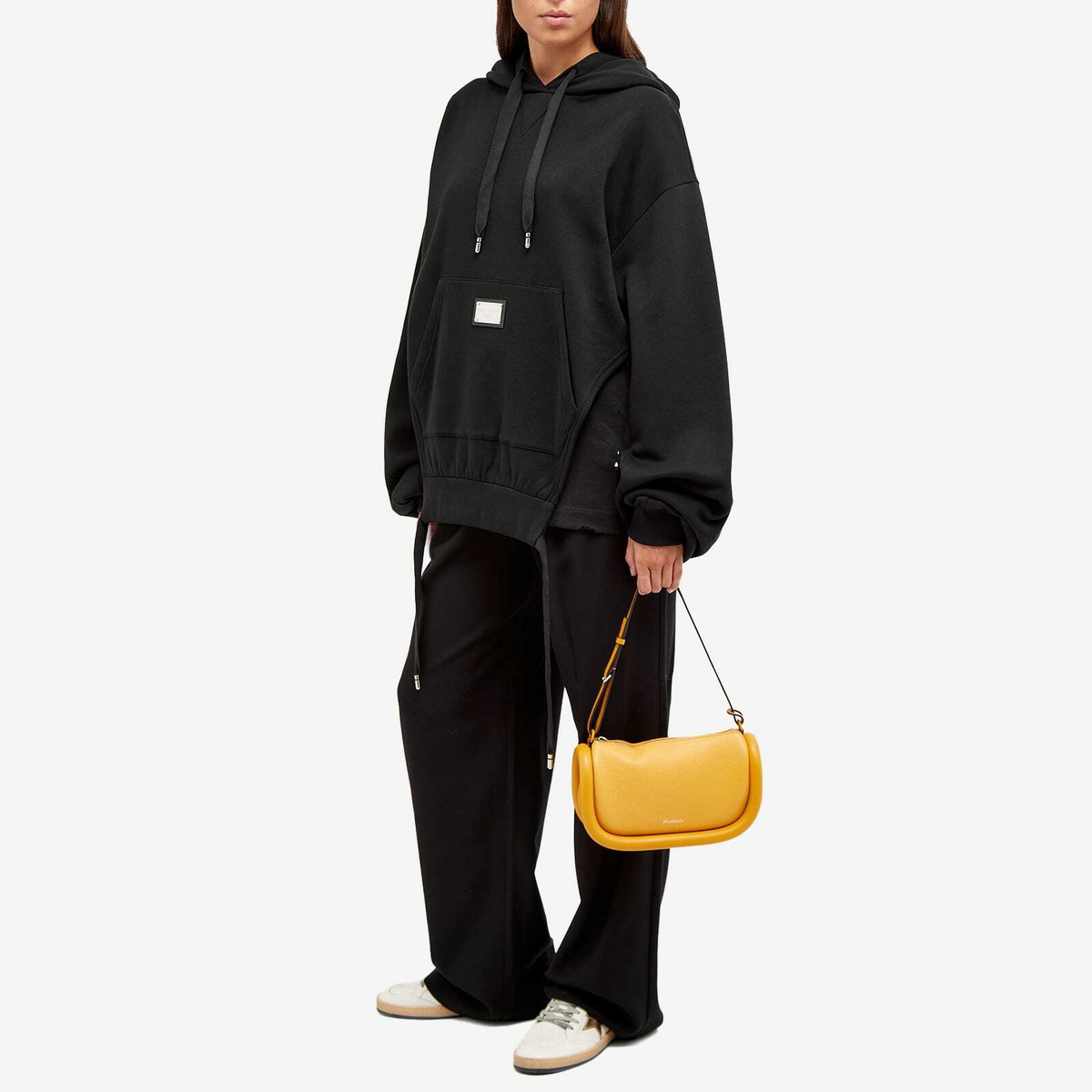 Dolce & Gabbana Women's Extreme Oversized Hoodie in Black Dolce & Gabbana