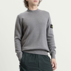 Stone Island Men's Textured Stitch Jumper in Ash Grey
