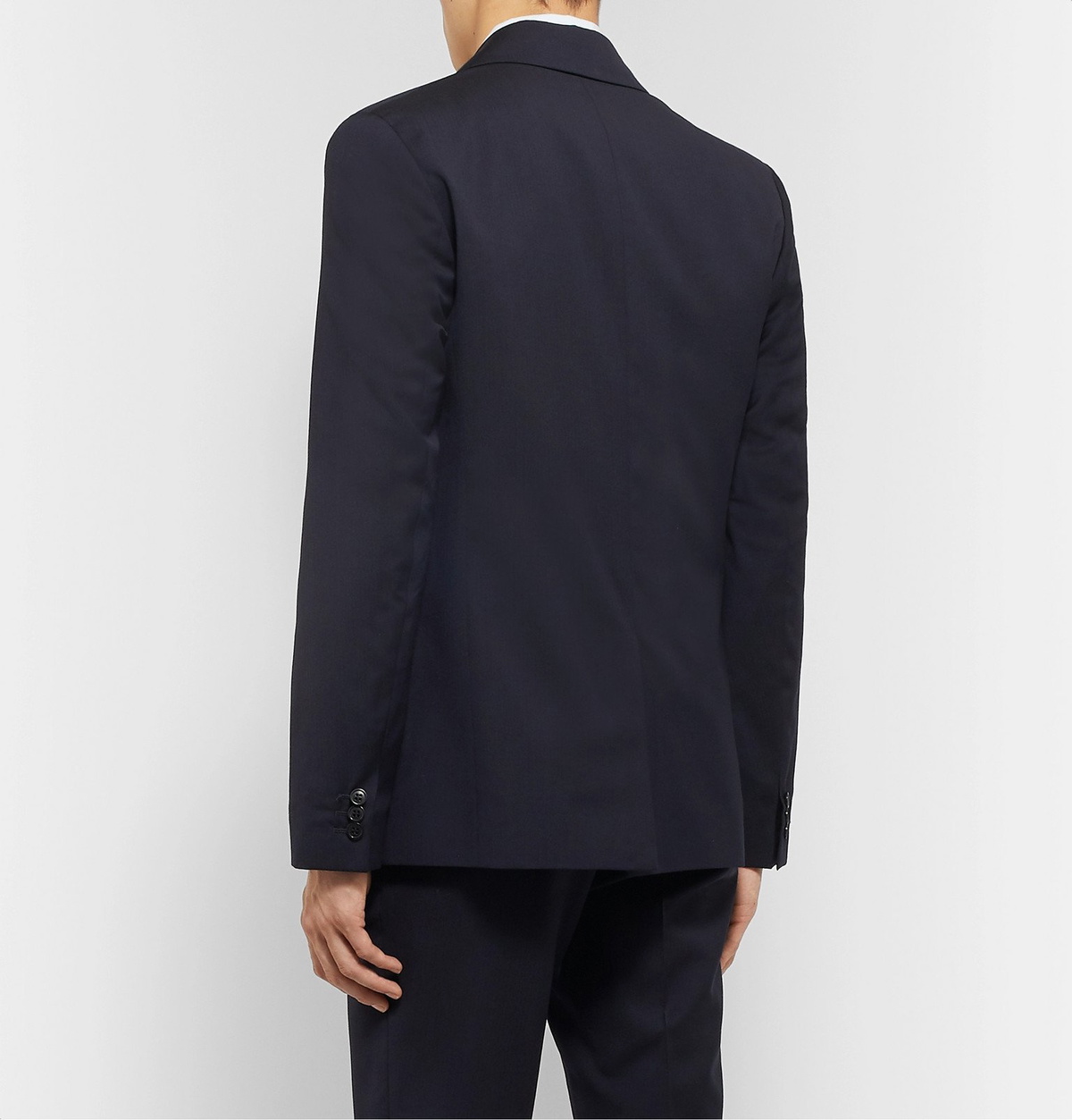 A.P.C. - Navy Truman Slim-Fit Herringbone Virgin Wool Blazer