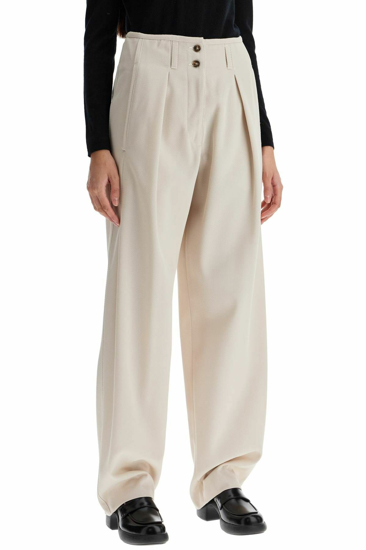 WEEKEND MAX MARA wide dingey trous Beige Weekend Max Mara