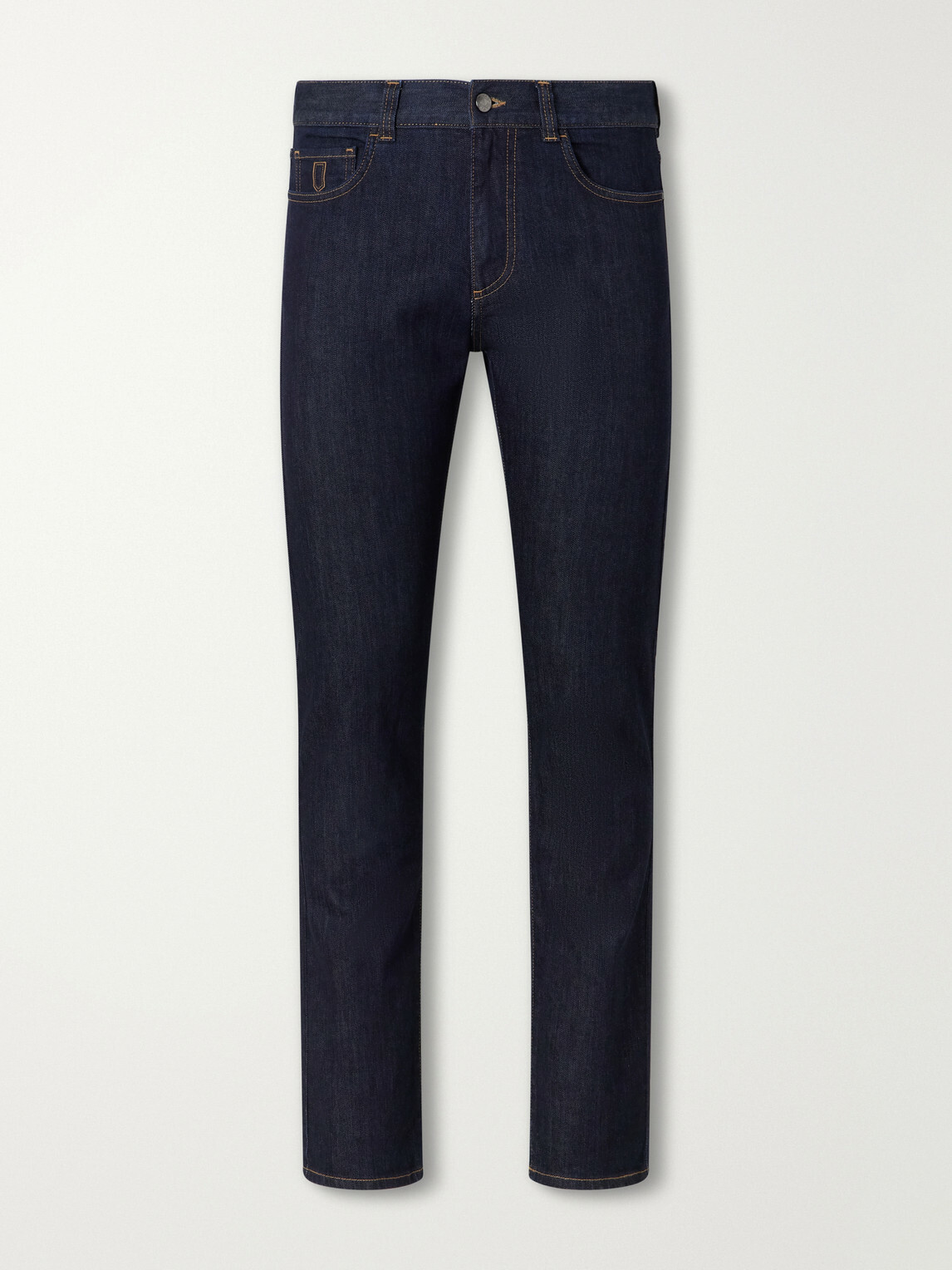 Canali - Slim-Fit Straight-Leg Jeans - Blue