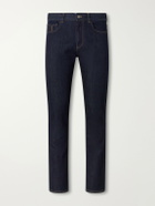 Canali - Slim-Fit Straight-Leg Jeans - Blue