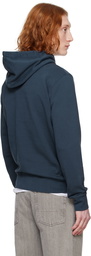 Maison Kitsuné Navy Chillax Patch Regular Hoodie