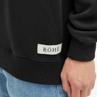 Róhe Men's Oversized Logo Hoodie in Black
